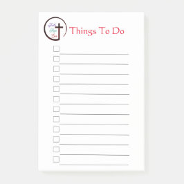 Faith Hop Love Cross Post-it® Notes