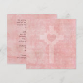 Faith Hope and Love Christelijk Square Wedding Kaart (Voorkant / Achterkant)