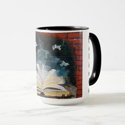 Faith, Hope and Love Coffee Mok (Voorkant rechts)