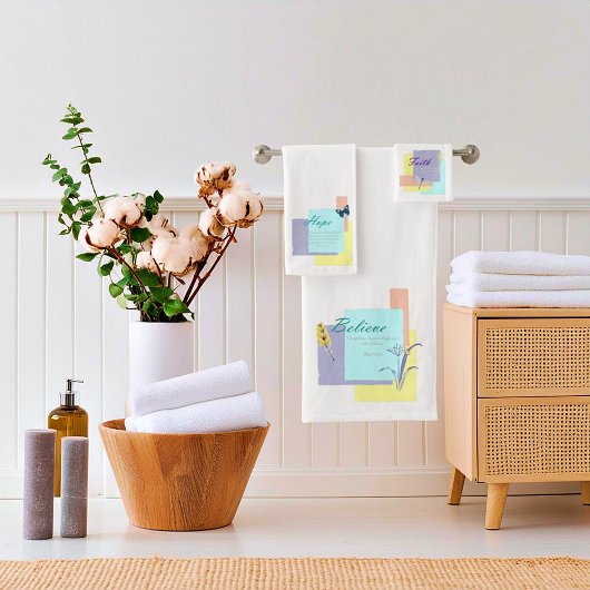 Faith Hope Believe Bad Handdoek