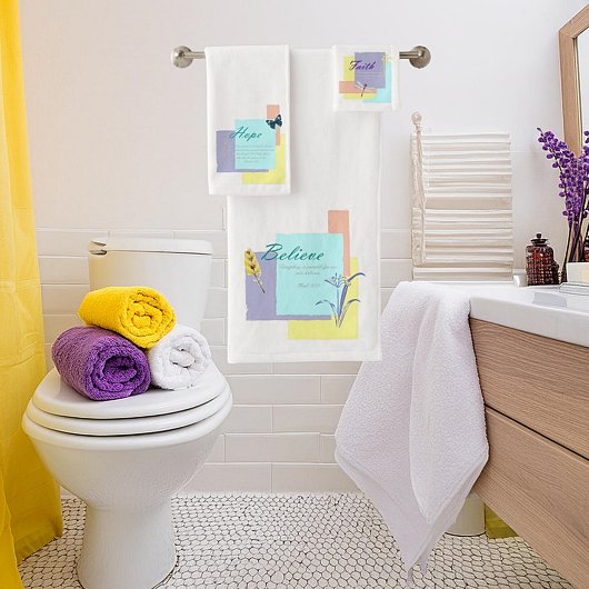 Faith Hope Believe Bad Handdoek