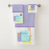 Faith Hope Believe Bath Towel Set Bad Handdoek (Insitu)