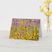 Faith Hope Bible Verse Wildflowers Note Kaart (Gele Bloem)