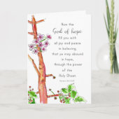 Faith Hope Bijbel Scripture Romans 15 Religious Kaart (Voorkant)