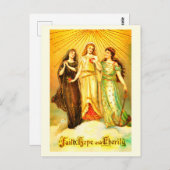 Faith Hope Charity  kunst Briefkaart (Voorkant / Achterkant)