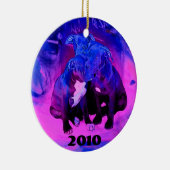 Faith Hope & Charity, Misbruik Pit Bull Dogs Keramisch Ornament (Rechts)