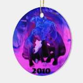 Faith Hope & Charity, Misbruik Pit Bull Dogs Keramisch Ornament (Links)