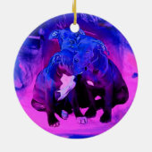 Faith Hope & Charity, Misbruik Pit Bull Dogs Keramisch Ornament (Achterkant)