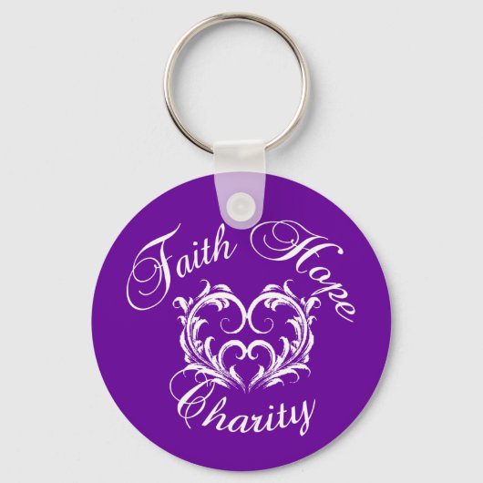 Faith Hope Charity Sleutelhanger (Voorkant)