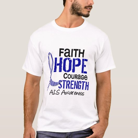 FAITH HOPE COURAGE ALS T-SHIRT (Voorkant)
