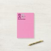 Faith Hope Courage Love... Breast Cancer Post-it® Notes (Op bureau)