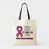 Faith Hope Courage Love... Breast Cancer Tote Bag (Voorkant)