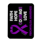Faith Hope Courage Love... Fibro Magneet (Verticaal)
