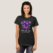 Faith Hope Cure Flower Butterfly Cystic Fibrosis T-shirt (Voorkant volledig)