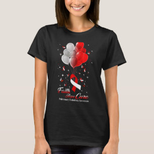 Faith Hope Cure Vlinders Rode Lint Pulmonary E T-shirt