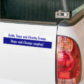Faith Hope en Charity Bumpersticker (Op Truck)