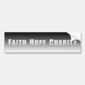 Faith, Hope en Charity Bumpersticker (Voorkant)