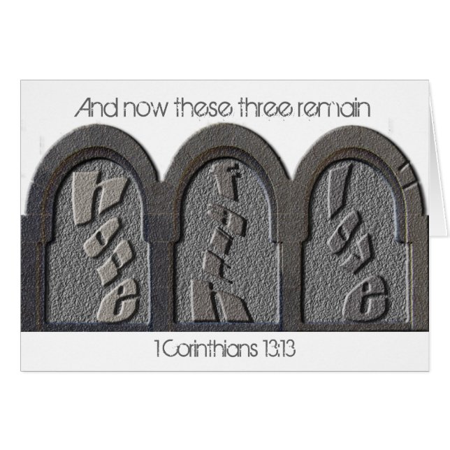 Faith Hope en Love (Voorkant Horizontaal)