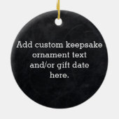 Faith Hope en Love Chalkboard Christmas Christelij Keramisch Ornament (Achterkant)