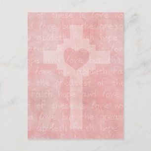 Faith Hope en Love Christelijk Briefkaart