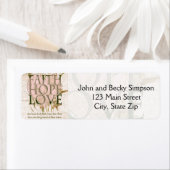 Faith, Hope en Love Etiket (Insitu)