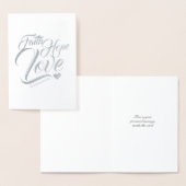 Faith Hope en Love  Folie Kaarten (Display)