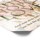 Faith, Hope en Love Foto Afdruk (Hoek)