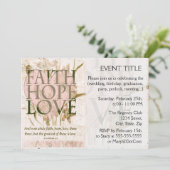 Faith, Hope en Love Kaart (Staand voorkant)