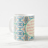 Faith, Hope en Love Koffiemok (Voorkant links)