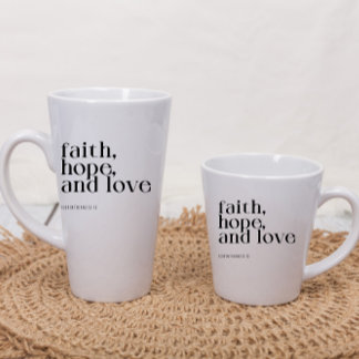 Faith Hope en Love Latte Mok