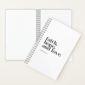 Faith Hope en Love Notitieboek (Binnen)