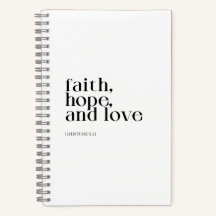 Faith Hope en Love Notitieboek