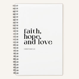 Faith Hope en Love Notitieboek