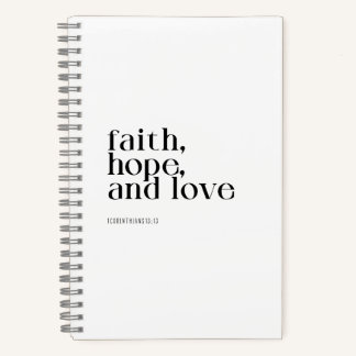 Faith Hope en Love Notitieboek