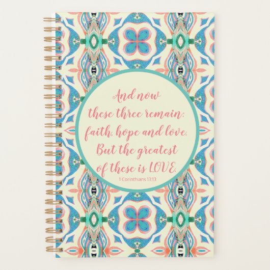Faith, Hope en Love Planner (Voorkant)