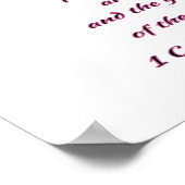 Faith Hope en Love Poster (Hoek)