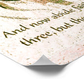 Faith, Hope en Love Poster (Hoek)