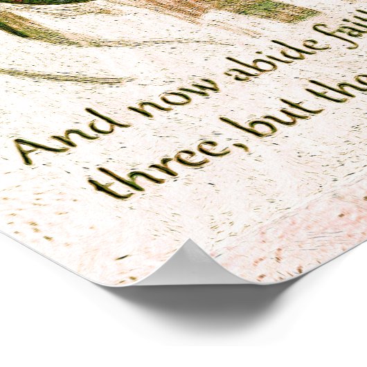 Faith, Hope en Love Poster (Hoek)