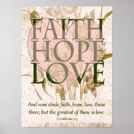 Faith, Hope en Love Poster