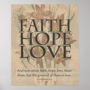 Faith, Hope en Love Poster