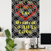 Faith, Hope en Love Poster (Thuiskantoor)