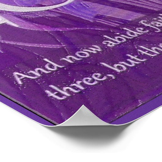 Faith, Hope en Love Poster (Hoek)