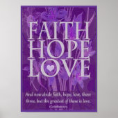Faith, Hope en Love Poster (Voorkant)