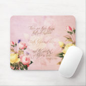 Faith Hope en Love Rozen Muismat (Met muis)