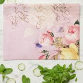 Faith Hope en Love Rozen Theedoek (Gevouwen)