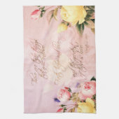 Faith Hope en Love Rozen Theedoek (Verticaal)