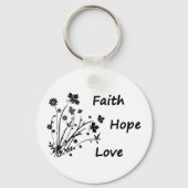 Faith Hope en Love Sleutelhanger (Voorkant)