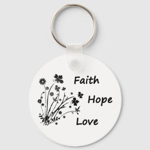 Faith Hope en Love Sleutelhanger