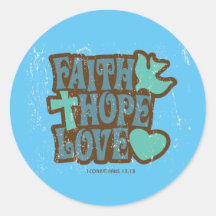 Faith Hope en Love Sticker