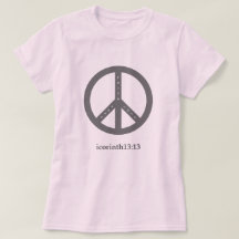 Faith, Hope en Love T-Shirt (Roze)